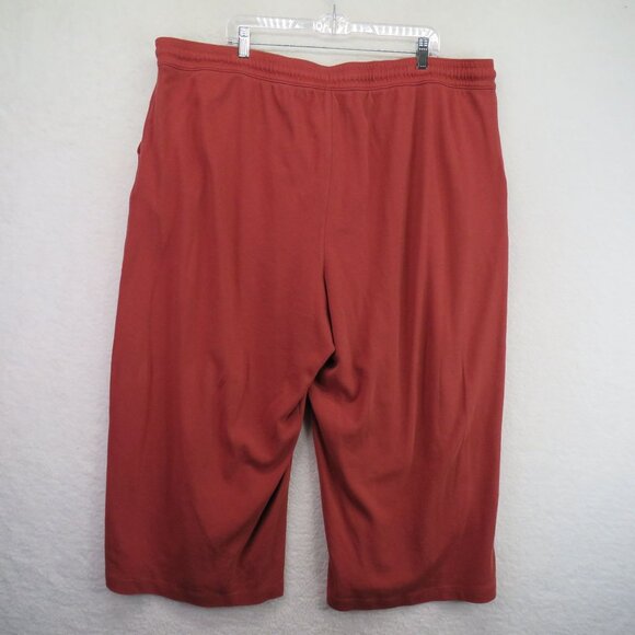 Lands End Sweat Pants Womens Size‎ 3X Red Crop Capri Loungewear Knit - Picture 3 of 8
